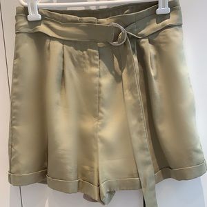 Olive Paperbag Shorts- Reset by Jane Never Worn!